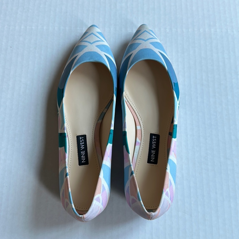 Blue chic flats from Nine west